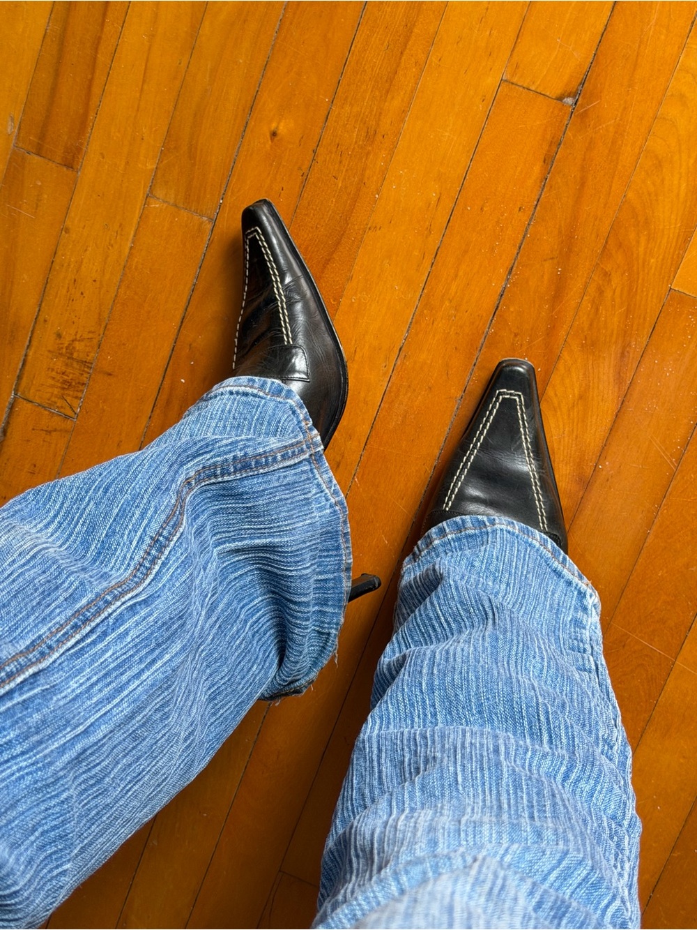 leather heels pointy toe size 37